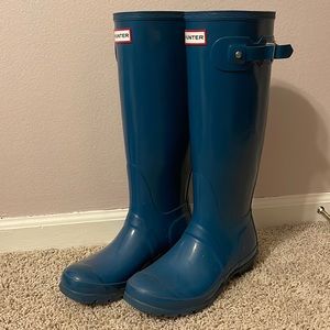 Turquoise 6M/7F Hunter Rain Boots